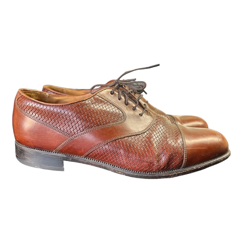 Florsheim Men’s Size 11 Francisco Brown Leather Dress Shoes